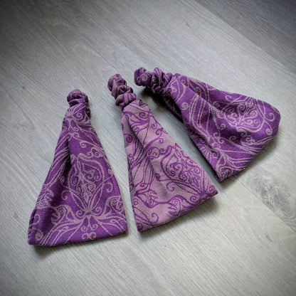 Scarf headband Elvish lilac dark