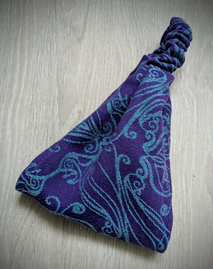 Elvish Violet scarf headband