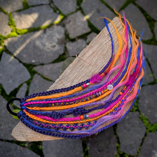 Allannia braid dreadlock elastic