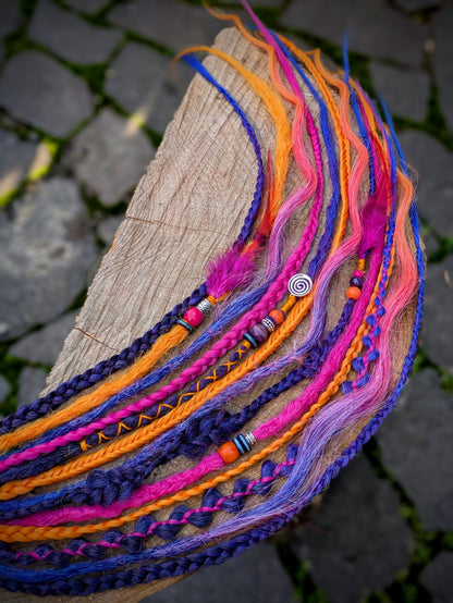 Allannia braid dreadlock elastic