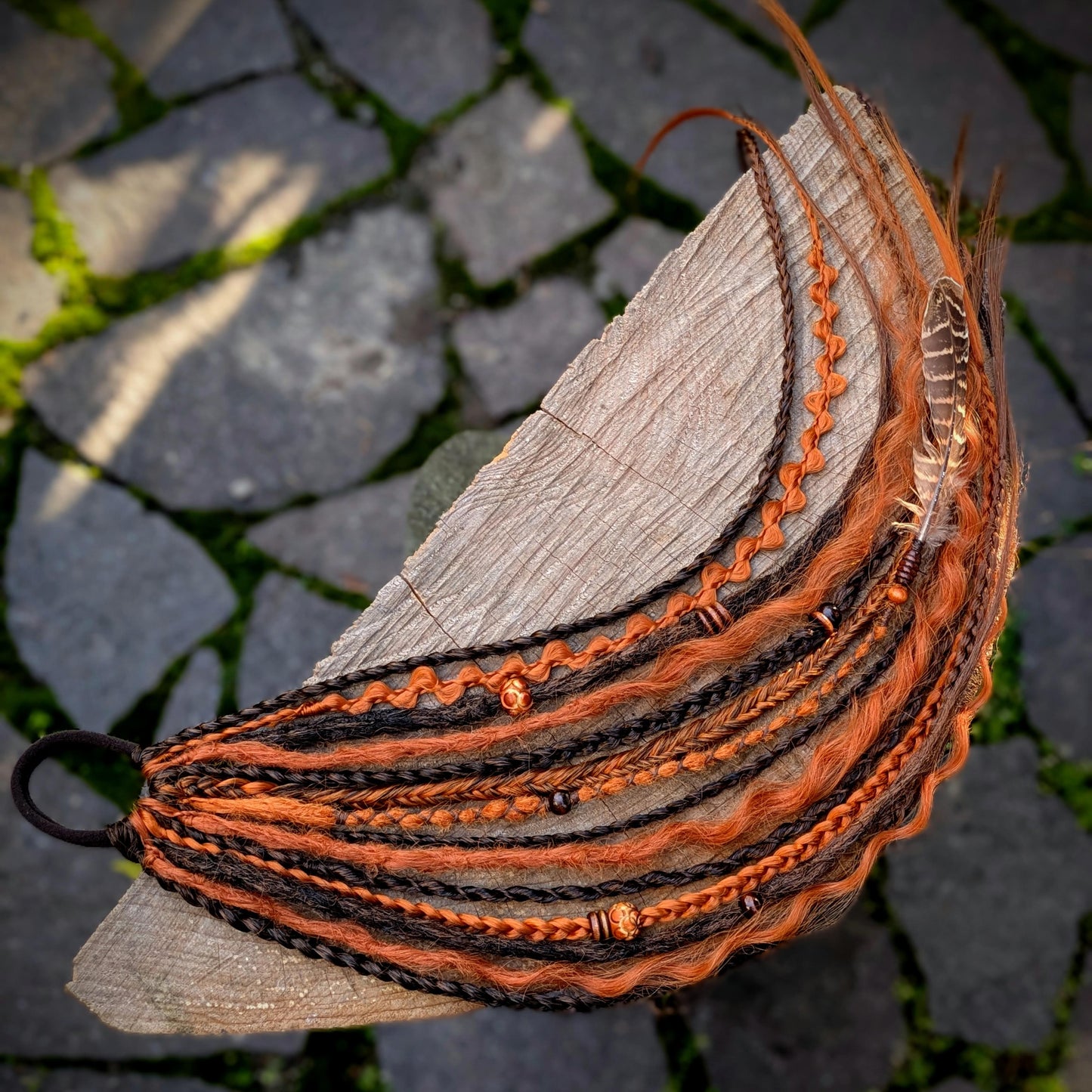 Allannia braid dreadlock elastic