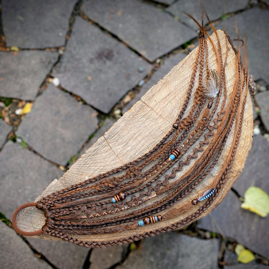 Allannia braid dreadlock elastic