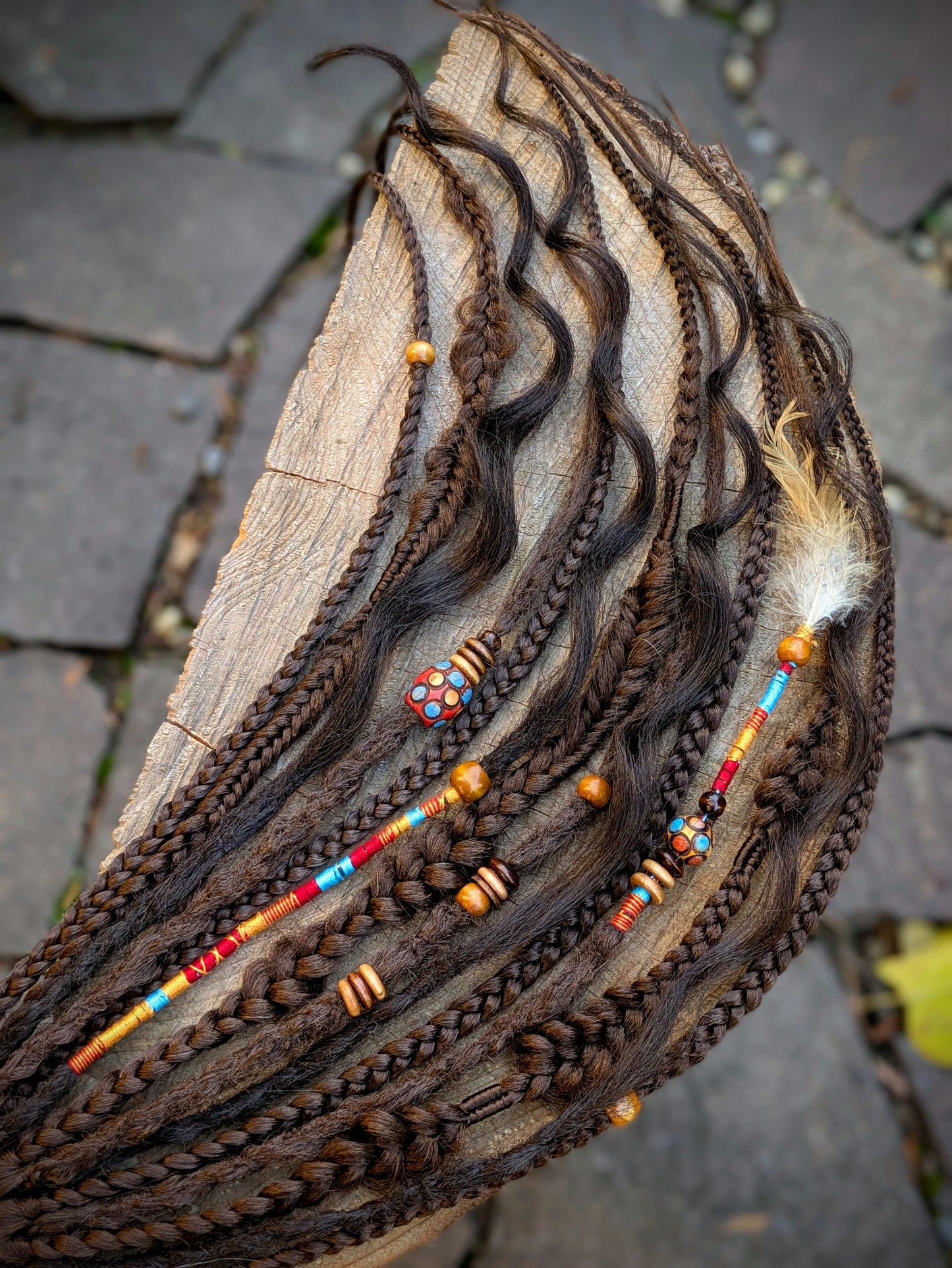 Allannia braid dreadlock elastic