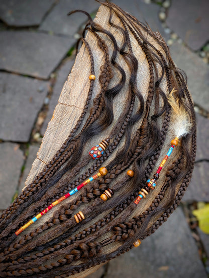 Allannia braid dreadlock elastic