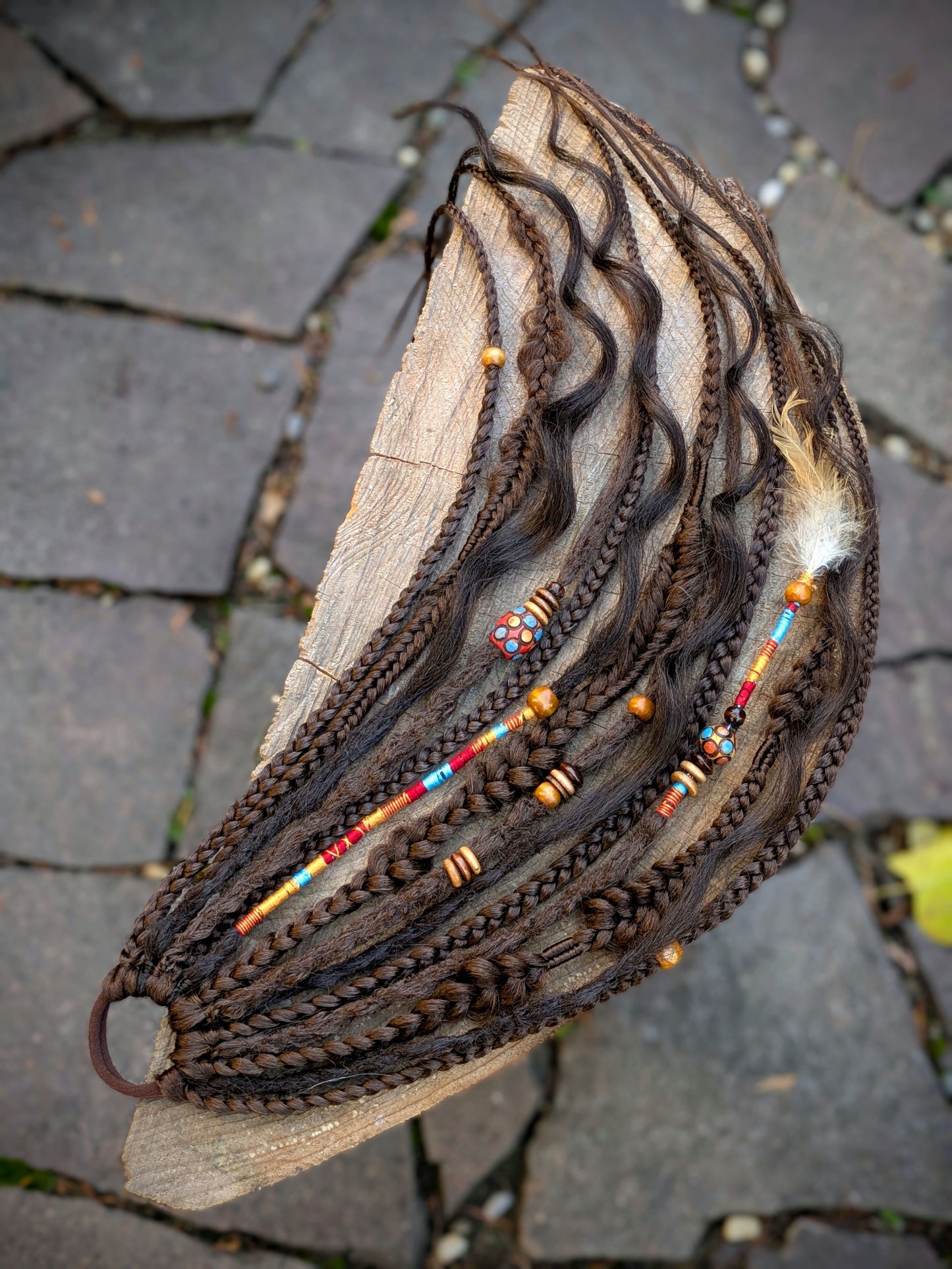 Allannia braid dreadlock elastic