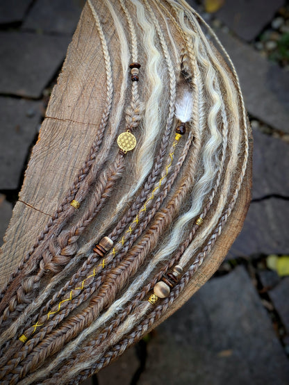 Allannia braid dreadlock elastic