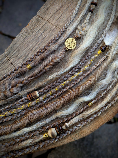 Allannia braid dreadlock elastic