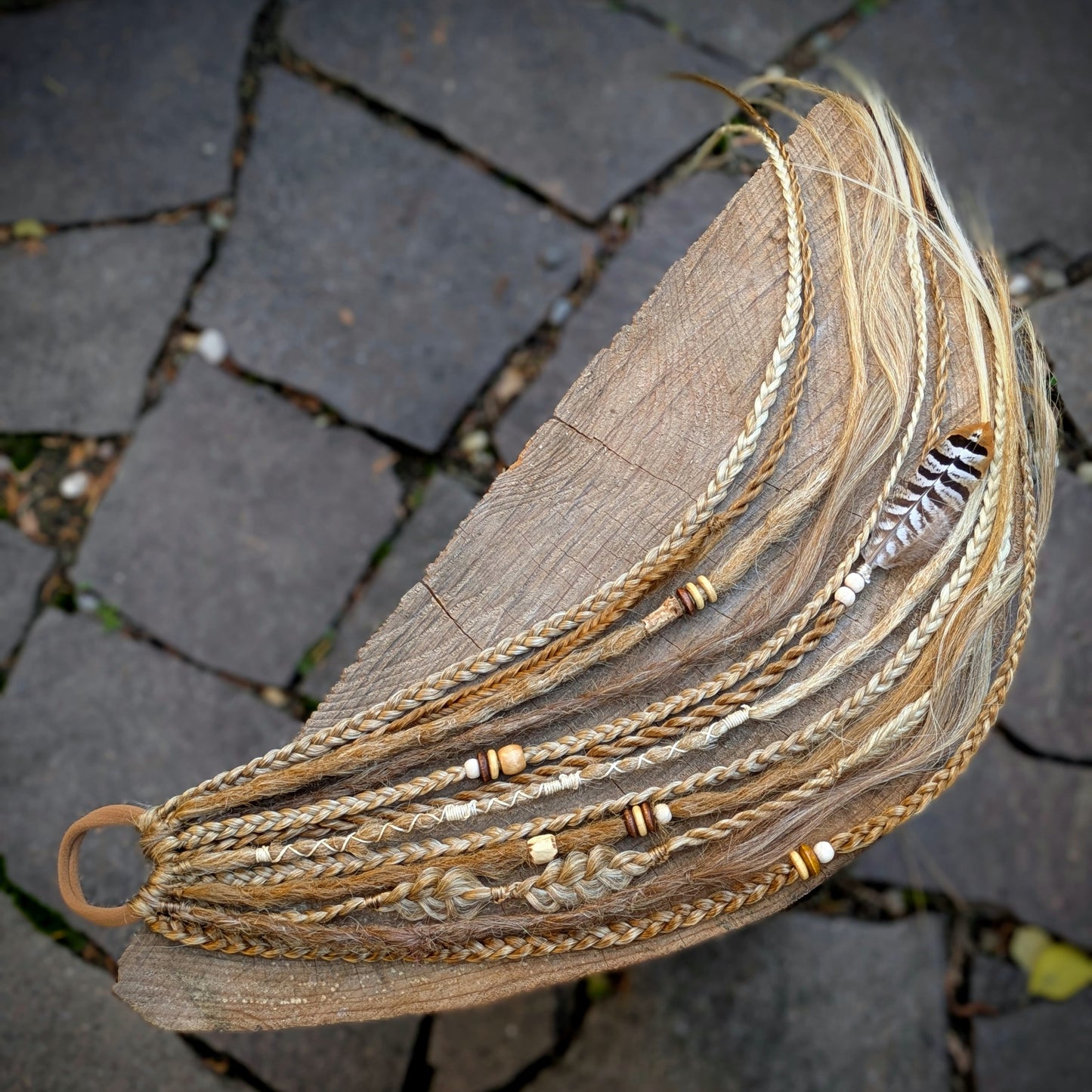 Allannia braid dreadlock elastic