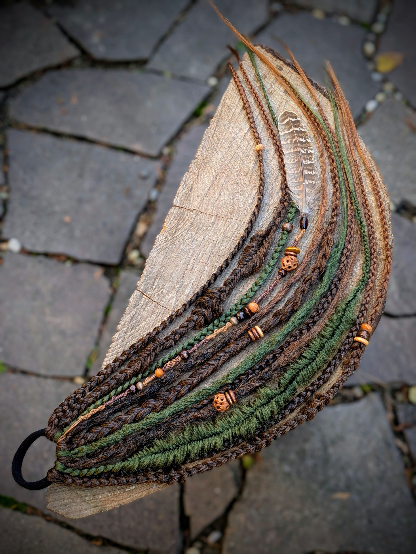 Allannia braid dreadlock elastic