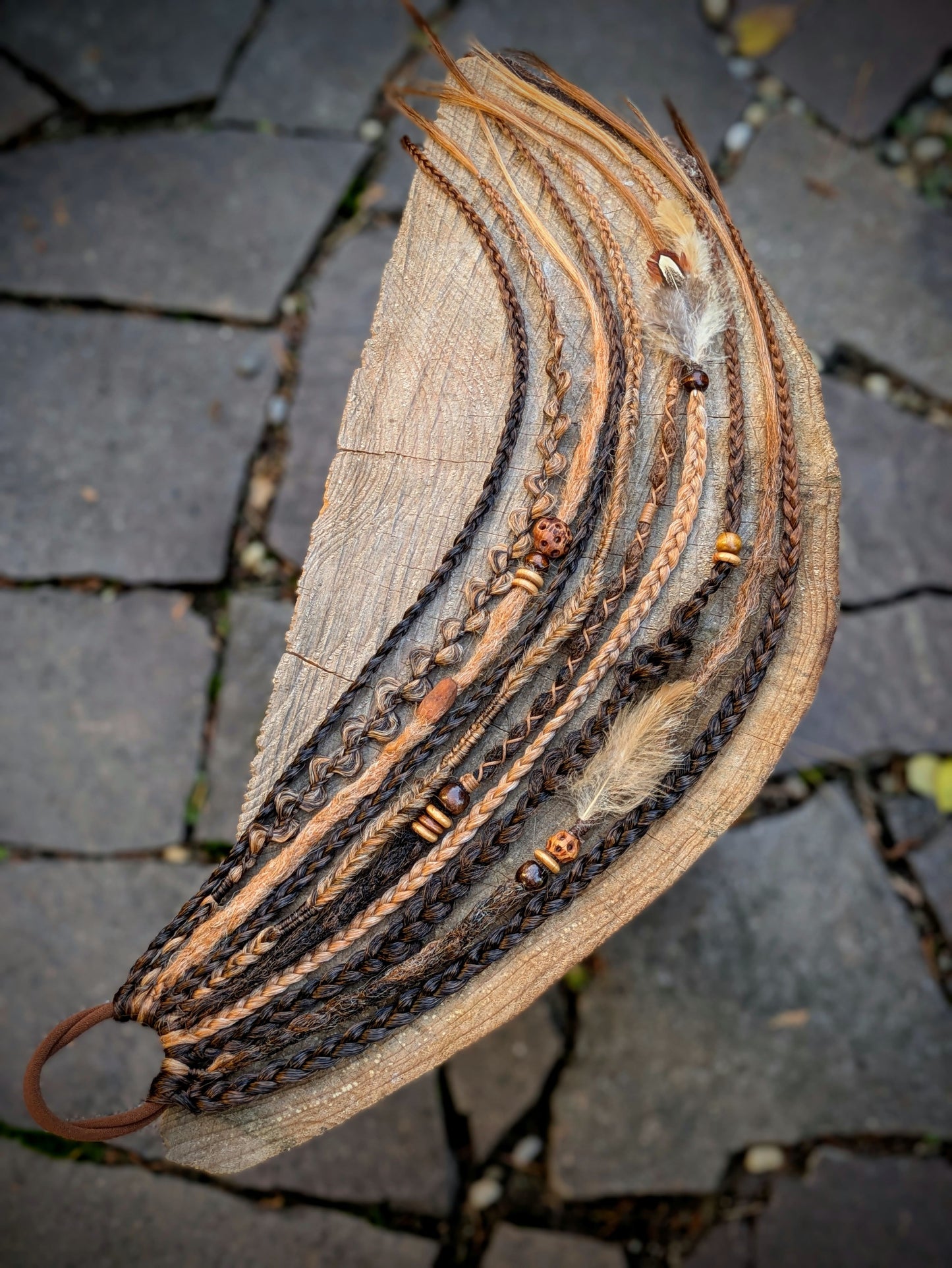 Allannia braid dreadlock elastic