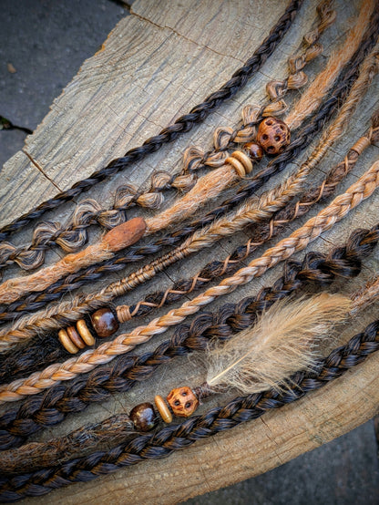 Allannia braid dreadlock elastic