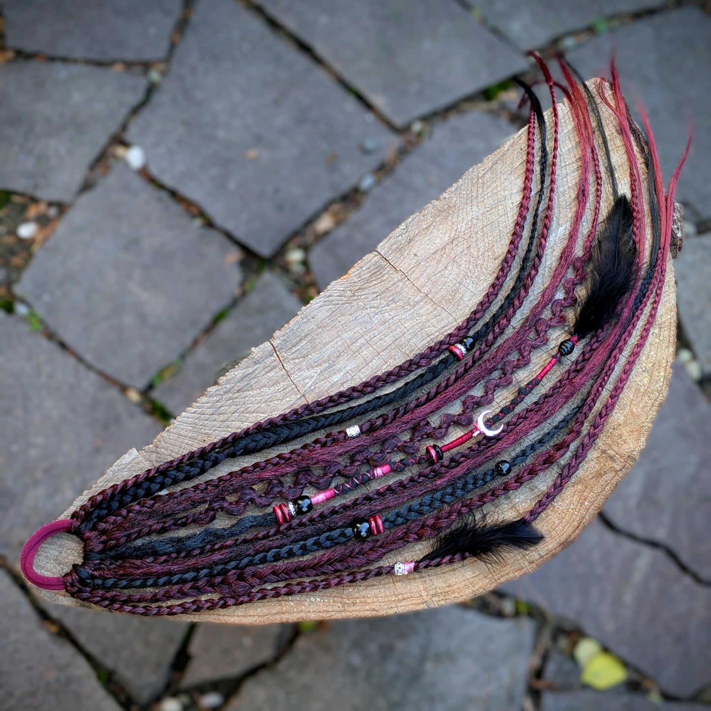 Allannia braid dreadlock elastic