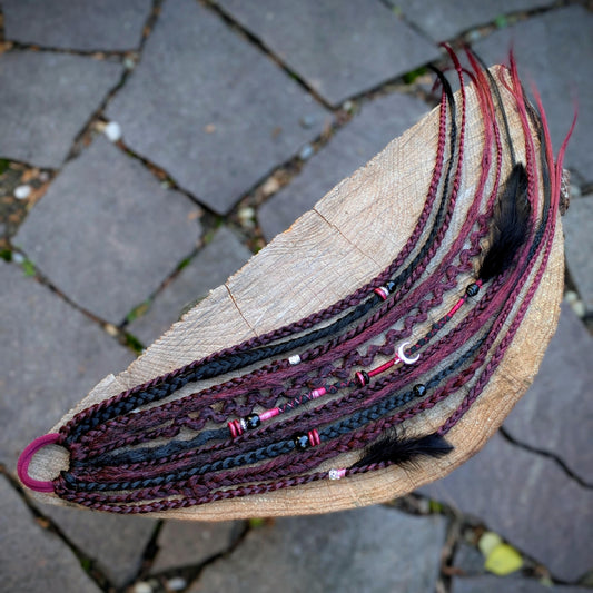 Allannia braid dreadlock elastic