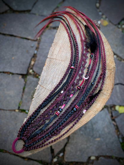 Allannia braid dreadlock elastic