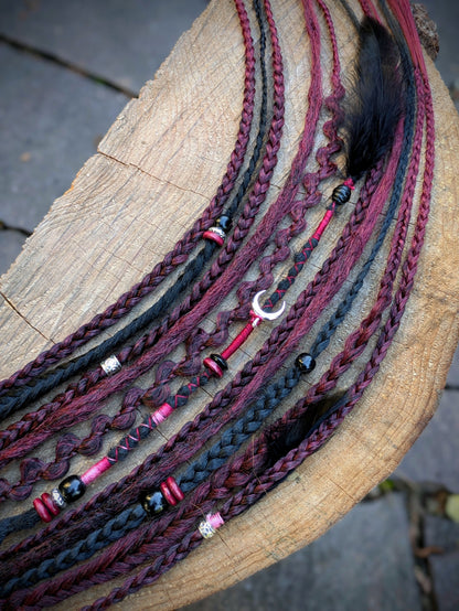 Allannia braid dreadlock elastic
