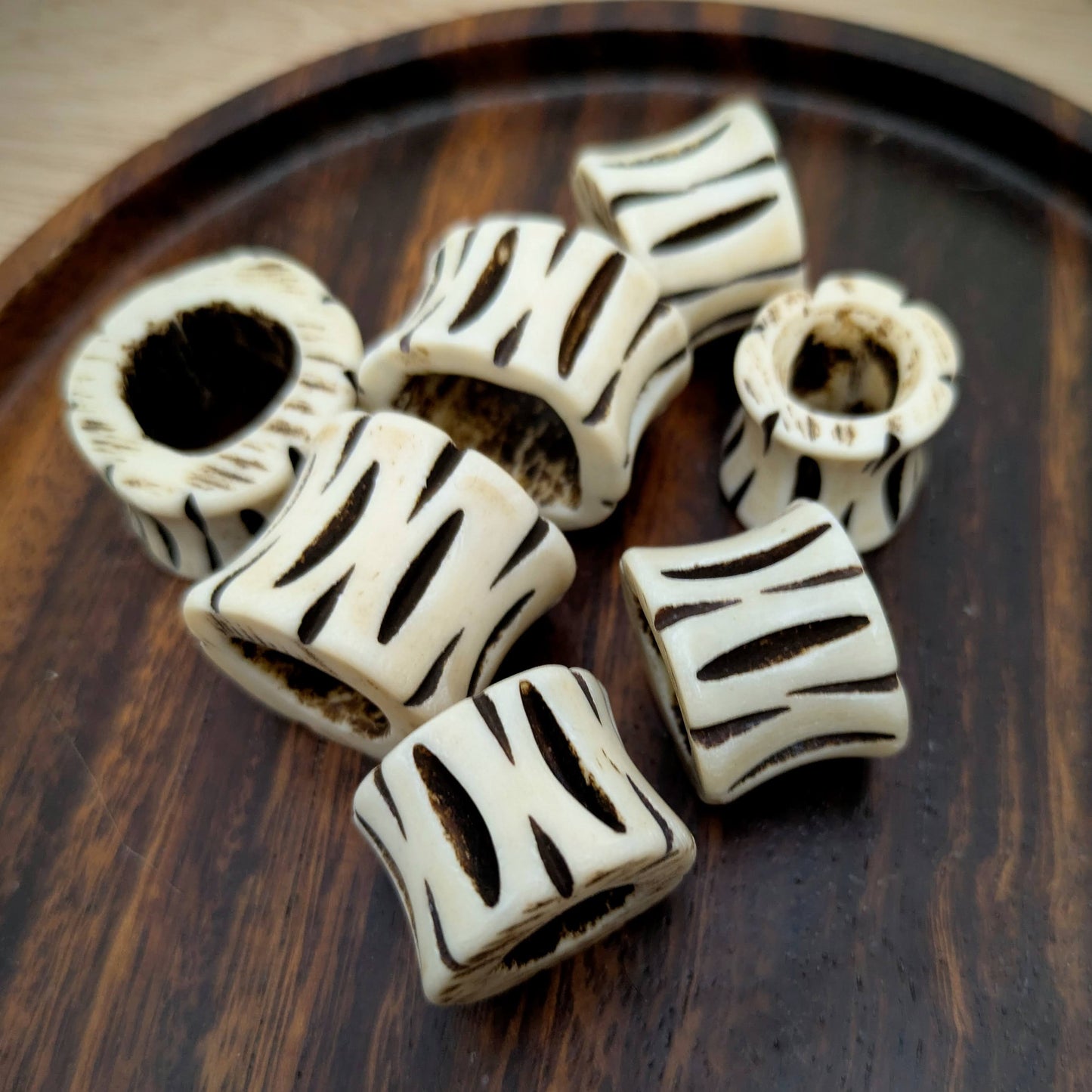 African bone beads