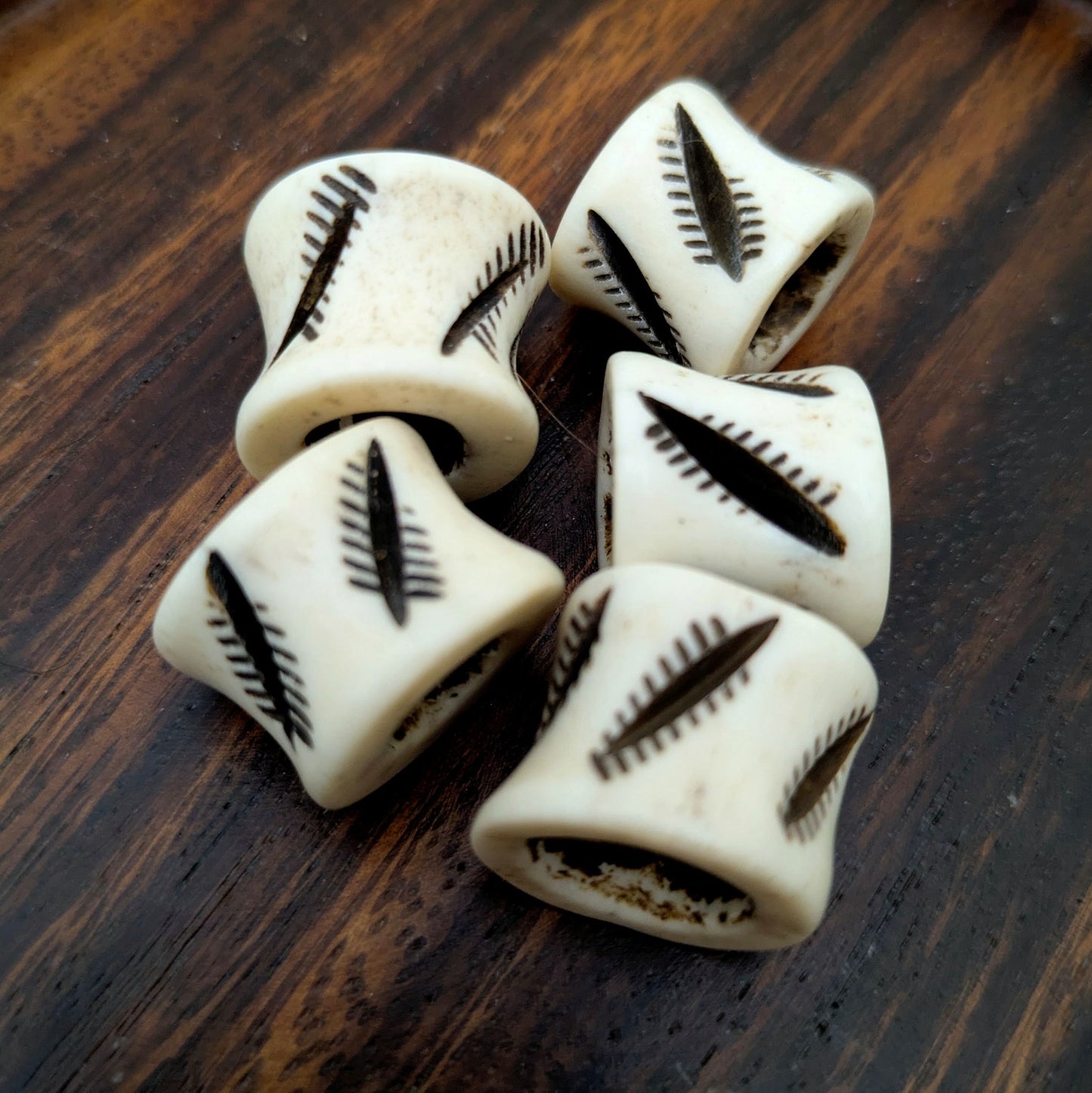 African bone beads