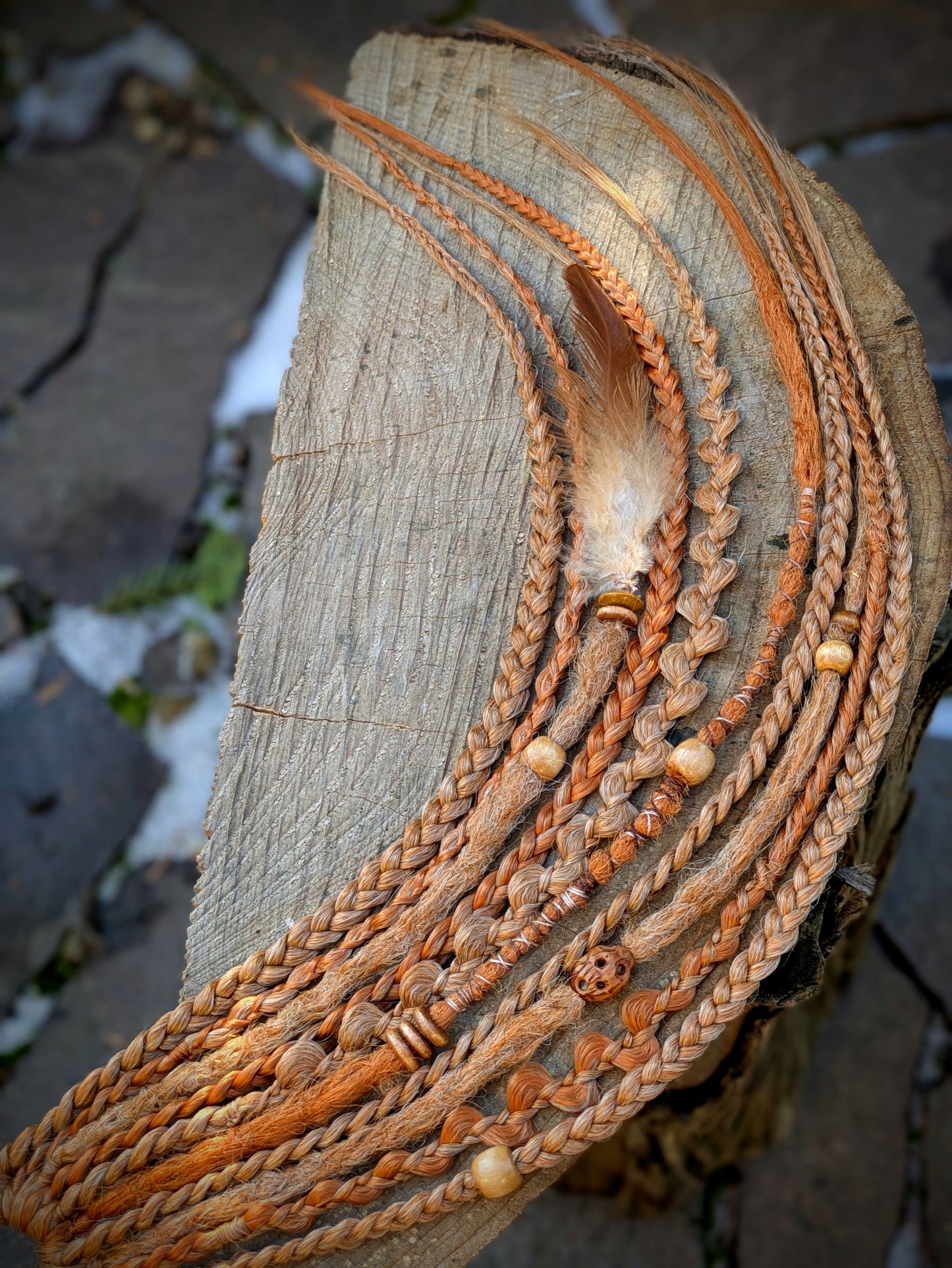 Allannia braid dreadlock elastic