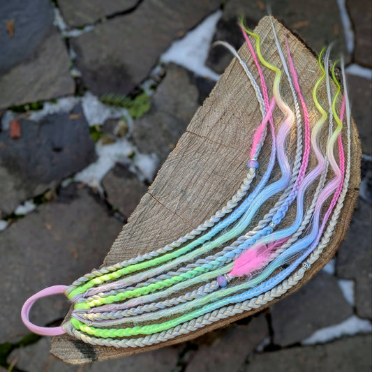 Allannia braid dreadlock elastic