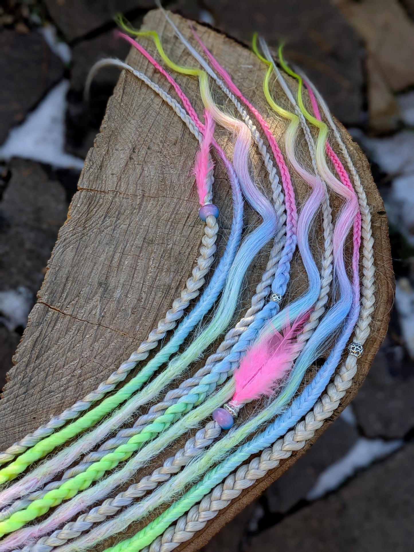 Allannia braid dreadlock elastic