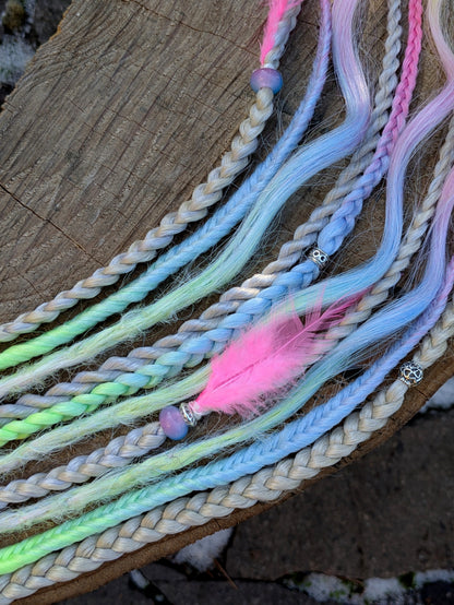 Allannia braid dreadlock elastic