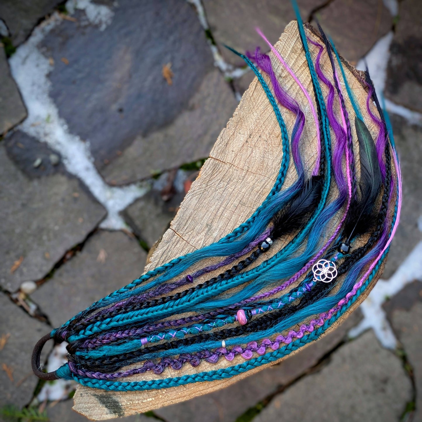 Allannia braid dreadlock elastic