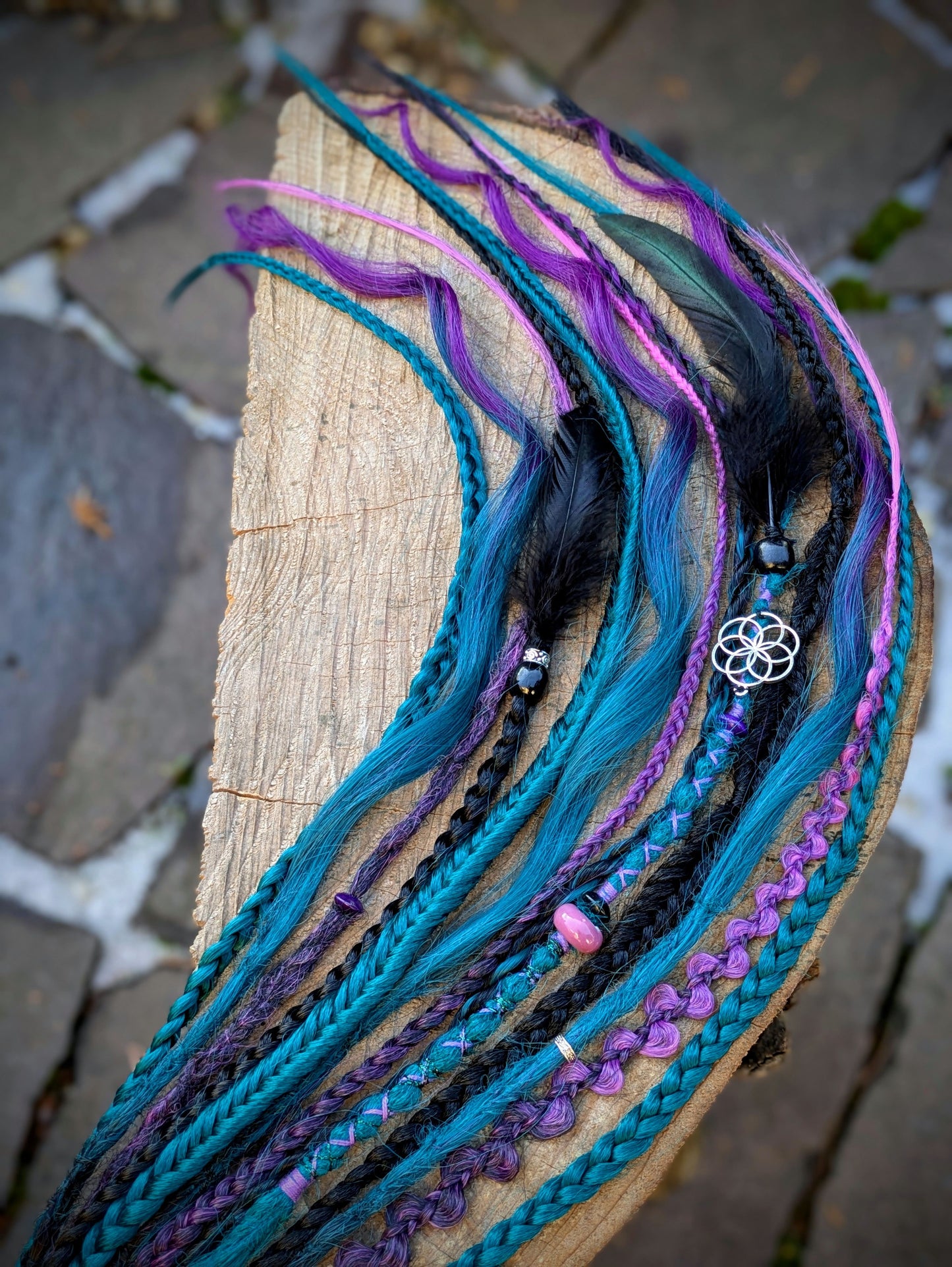 Allannia braid dreadlock elastic