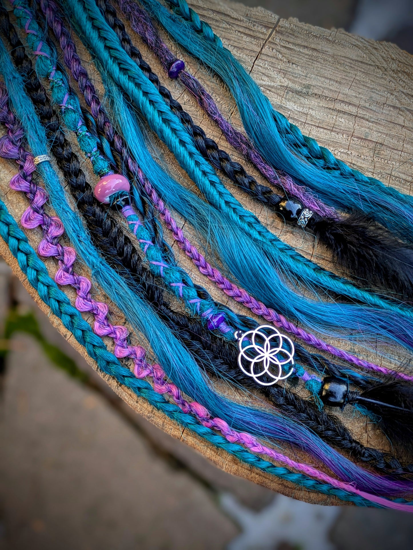 Allannia braid dreadlock elastic