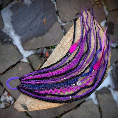 Allannia braid dreadlock elastic