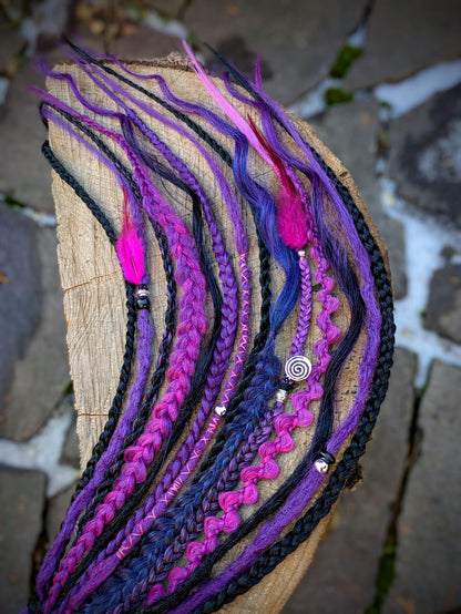 Allannia braid dreadlock elastic