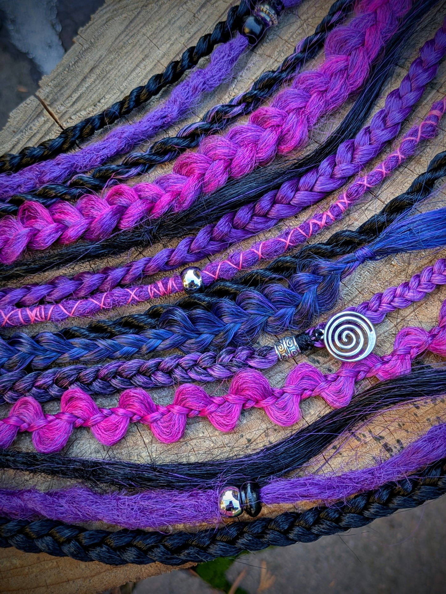 Allannia braid dreadlock elastic