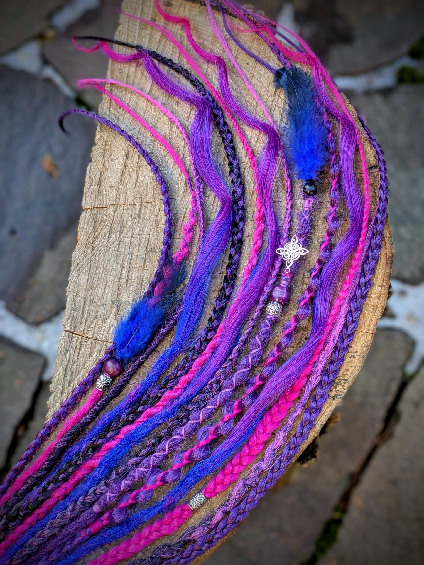 Allannia braid dreadlock elastic