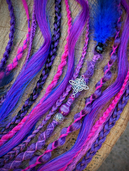 Allannia braid dreadlock elastic