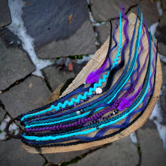 Allannia braid dreadlock elastic