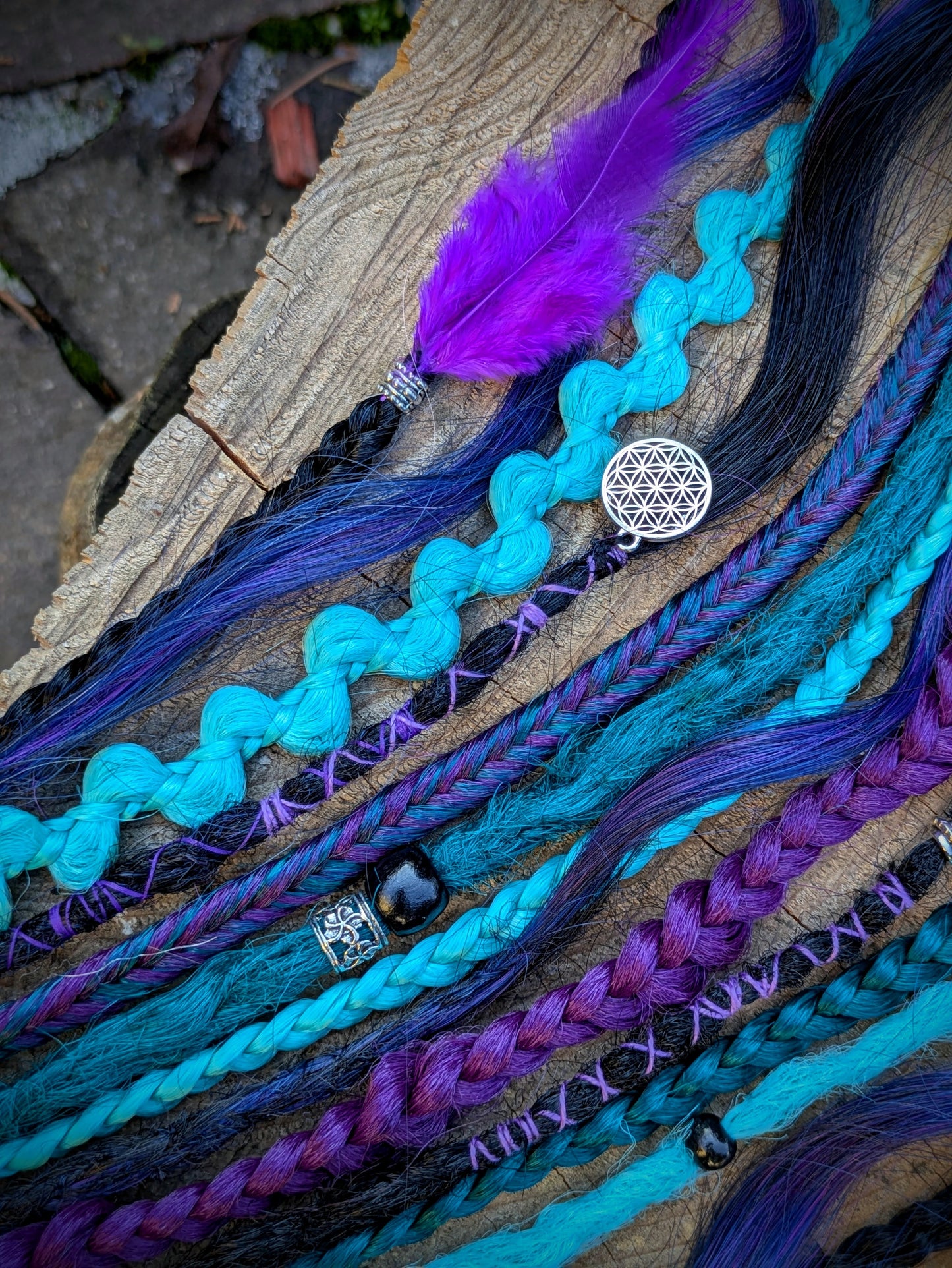 Allannia braid dreadlock elastic