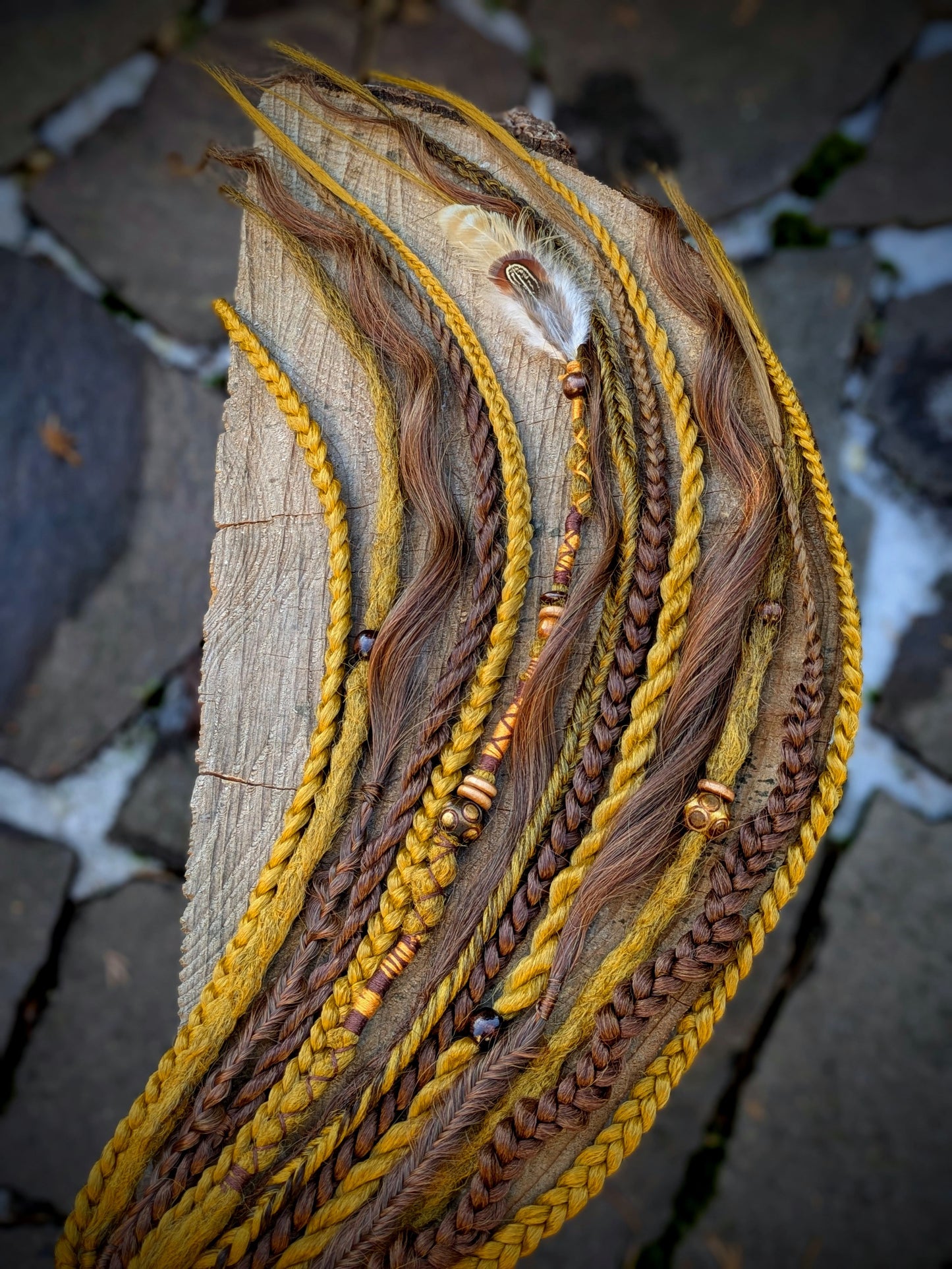 Allannia braid dreadlock elastic