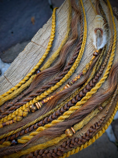 Allannia braid dreadlock elastic