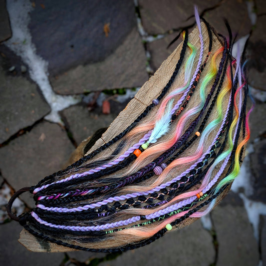 Allannia braid dreadlock elastic