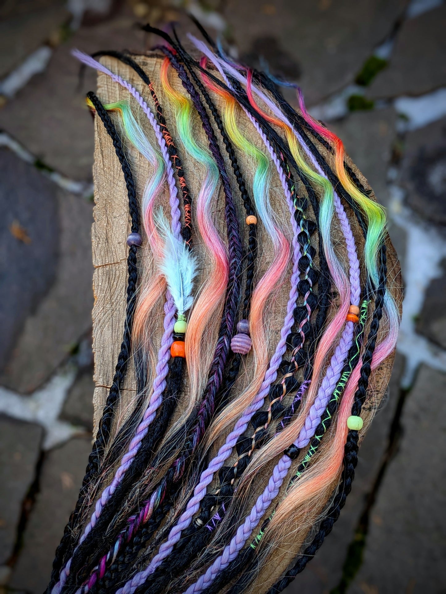 Allannia braid dreadlock elastic