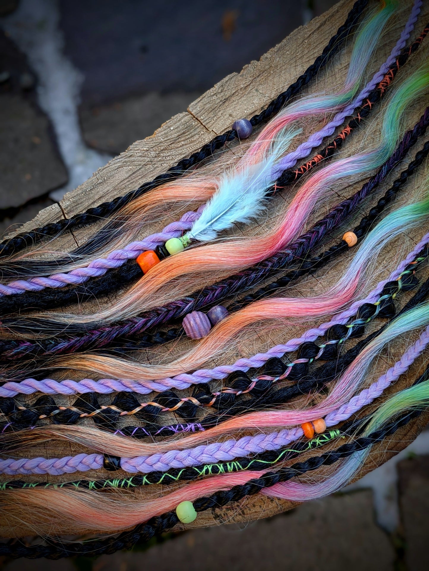 Allannia braid dreadlock elastic