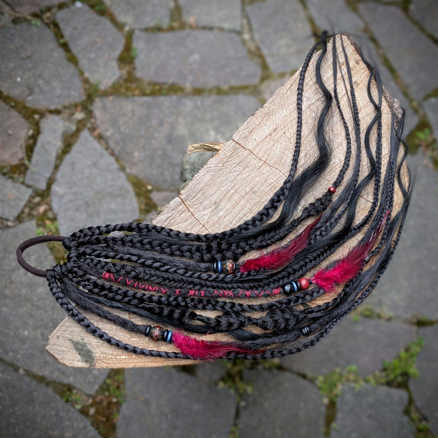 Allannia braid dreadlock elastic