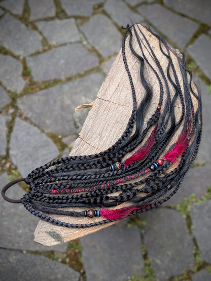 Allannia braid dreadlock elastic