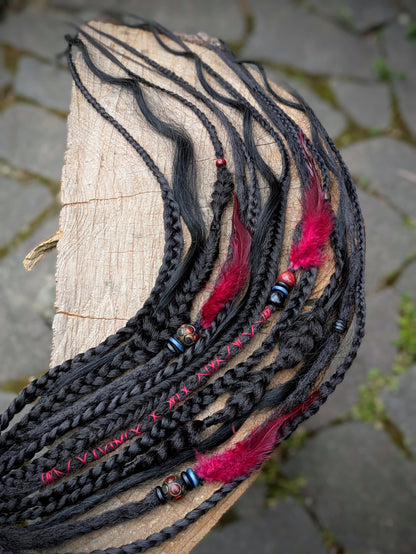 Allannia braid dreadlock elastic