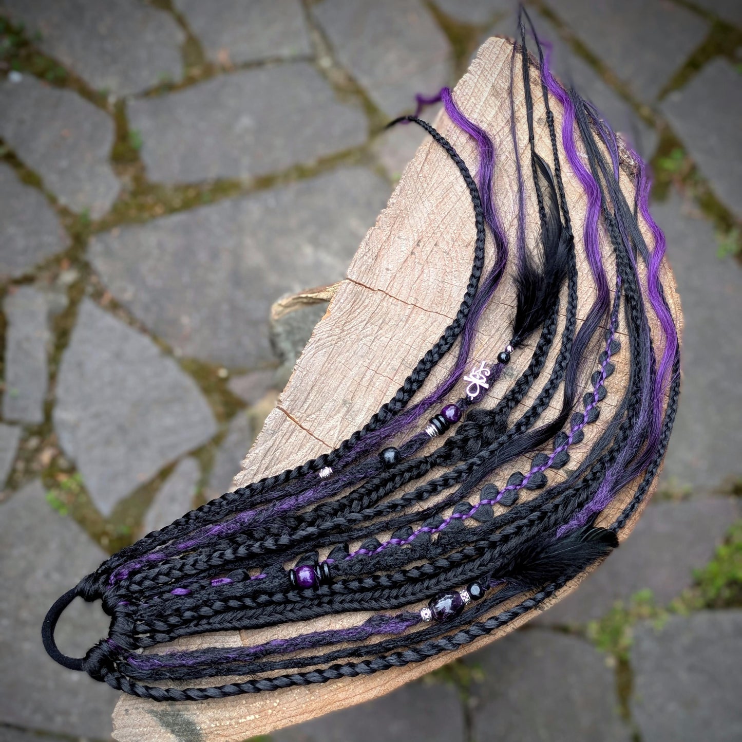 Allannia braid dreadlock elastic
