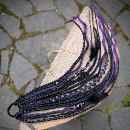 Allannia braid dreadlock elastic