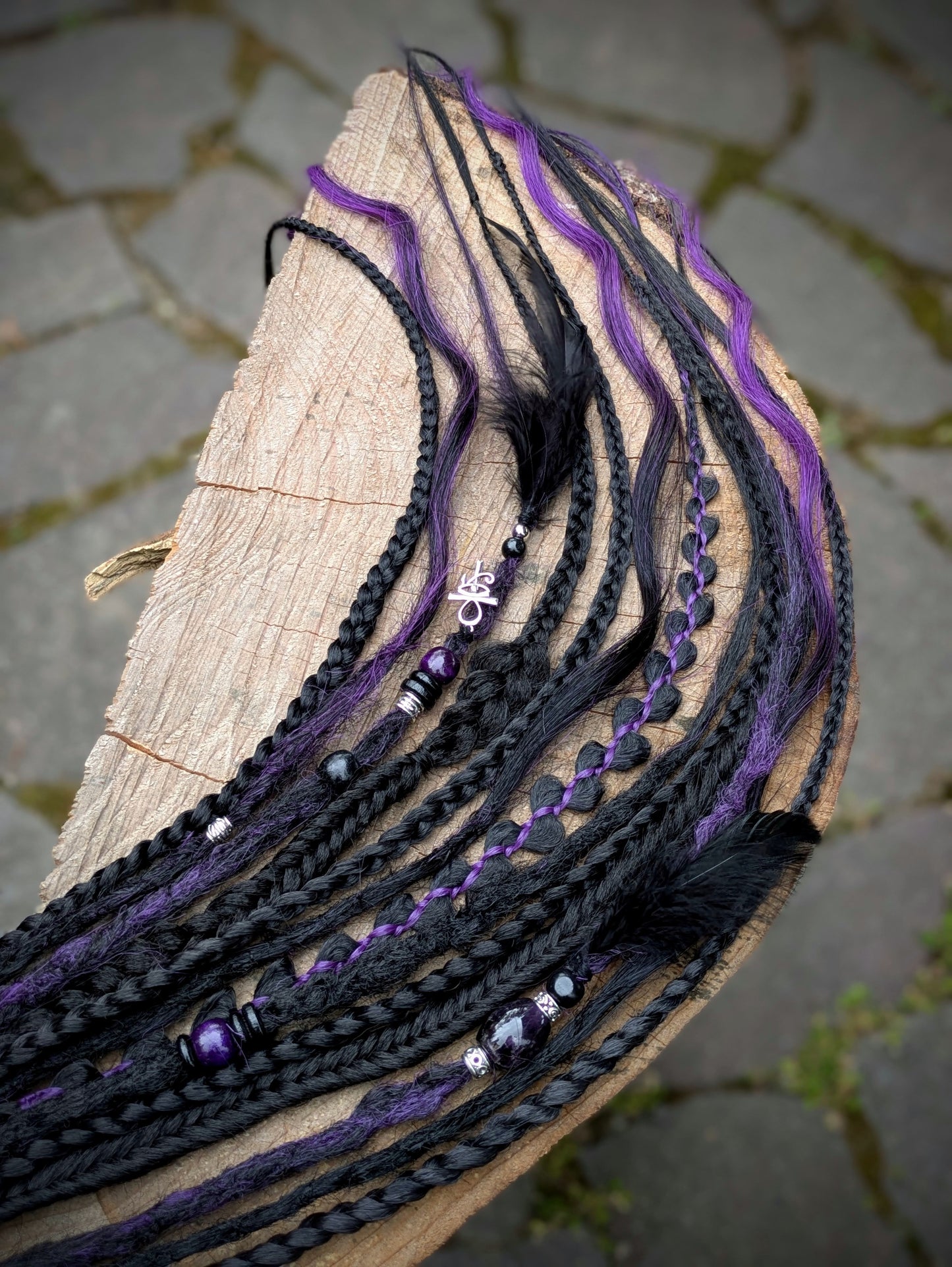 Allannia braid dreadlock elastic