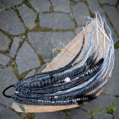 Allannia braid dreadlock elastic