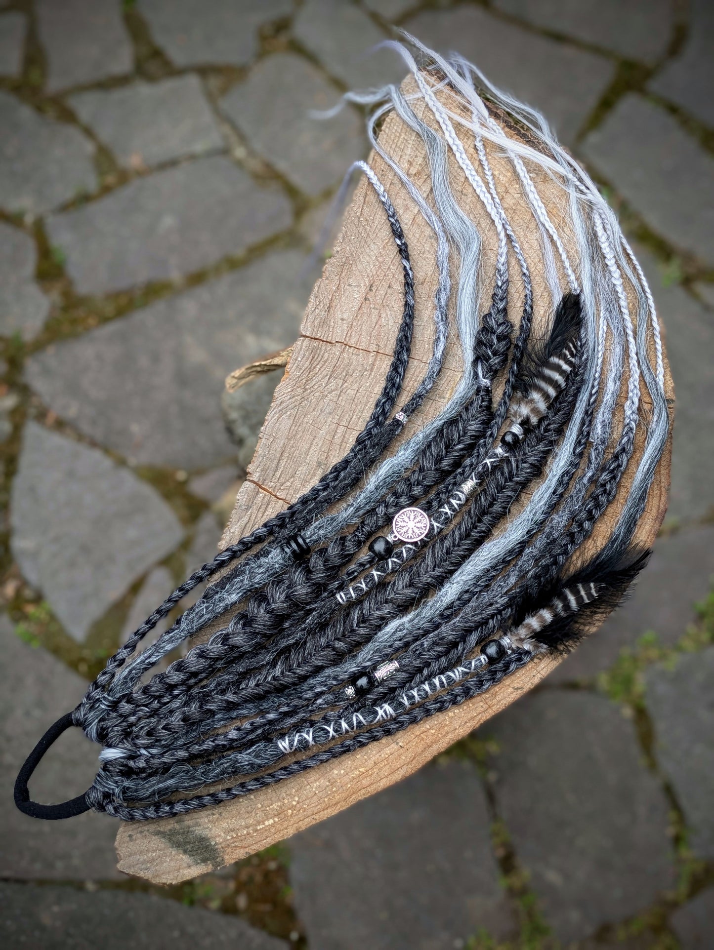 Allannia braid dreadlock elastic