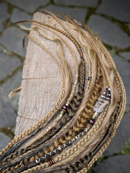 Allannia braid dreadlock elastic