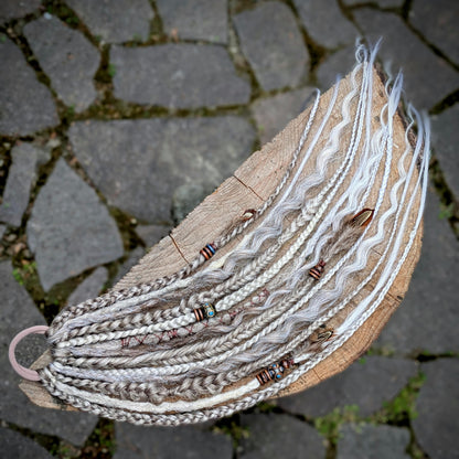 Allannia braid dreadlock elastic